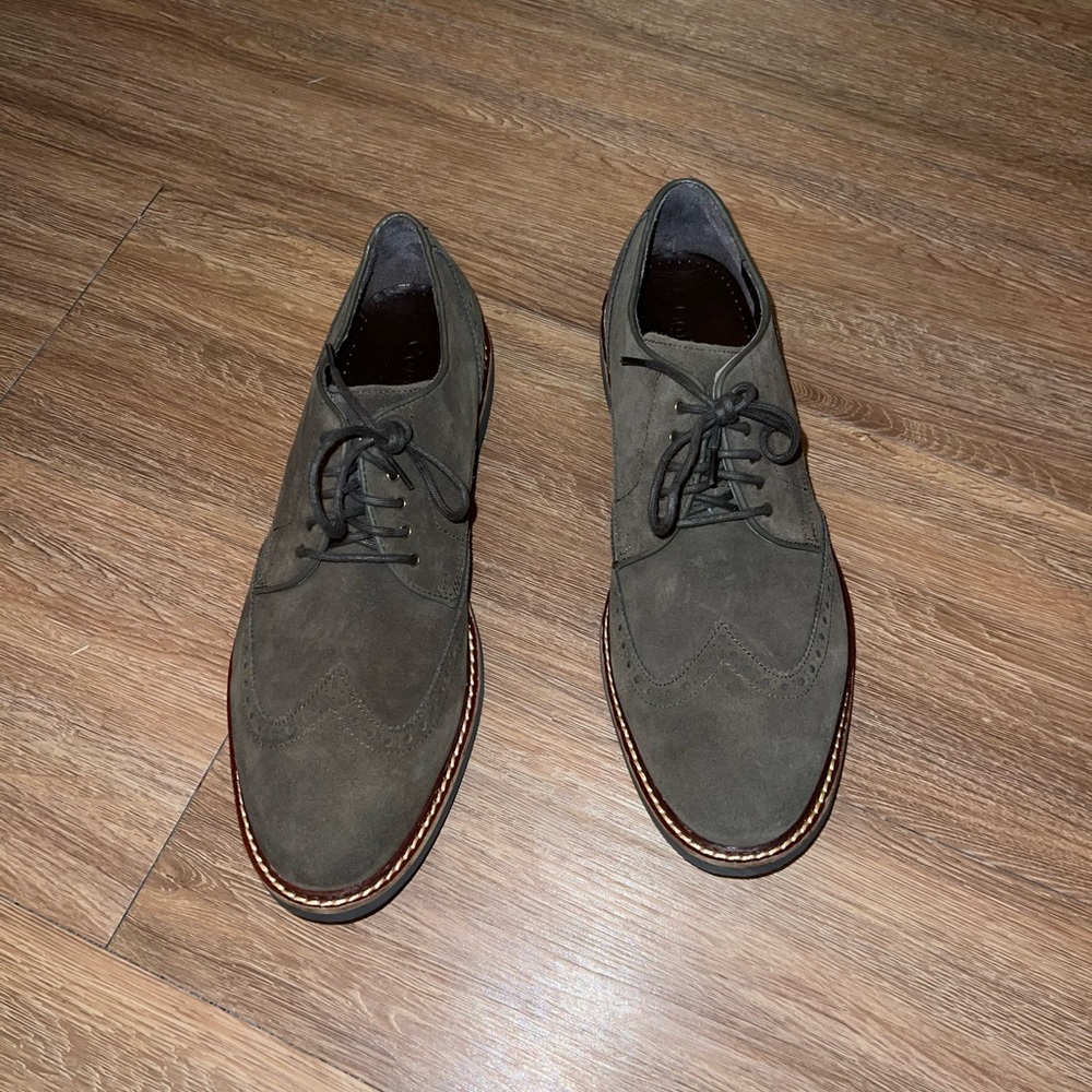 Cole Haan Mens Oxford Suede Dress Shoes
